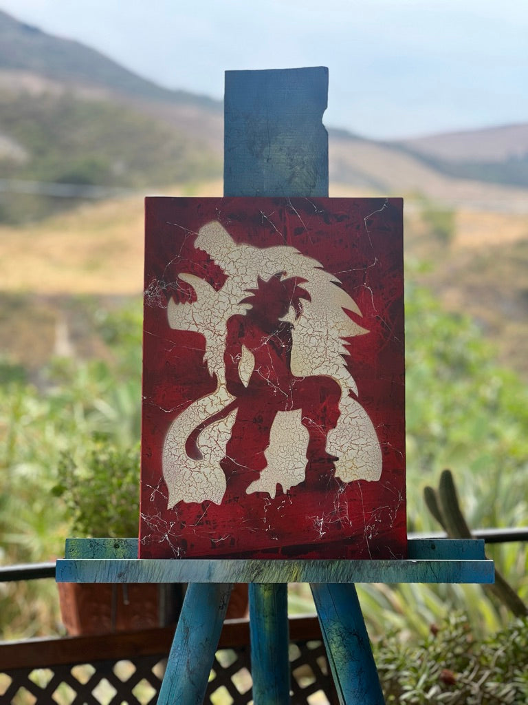 Dipinto Goku SSJ 4 - Dragon Ball GT